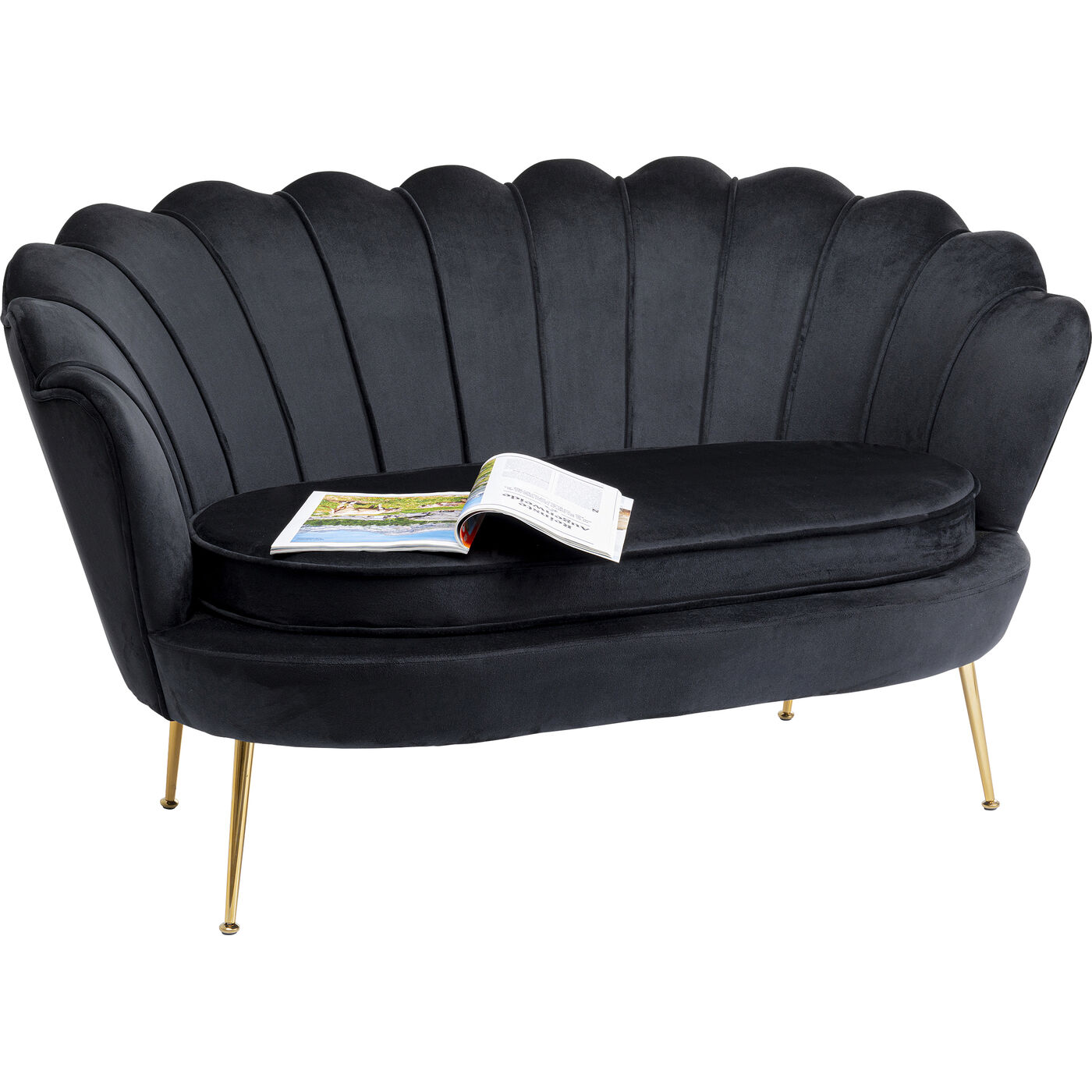 Диван двухместный Water Lily 2-Seater Black 132 см