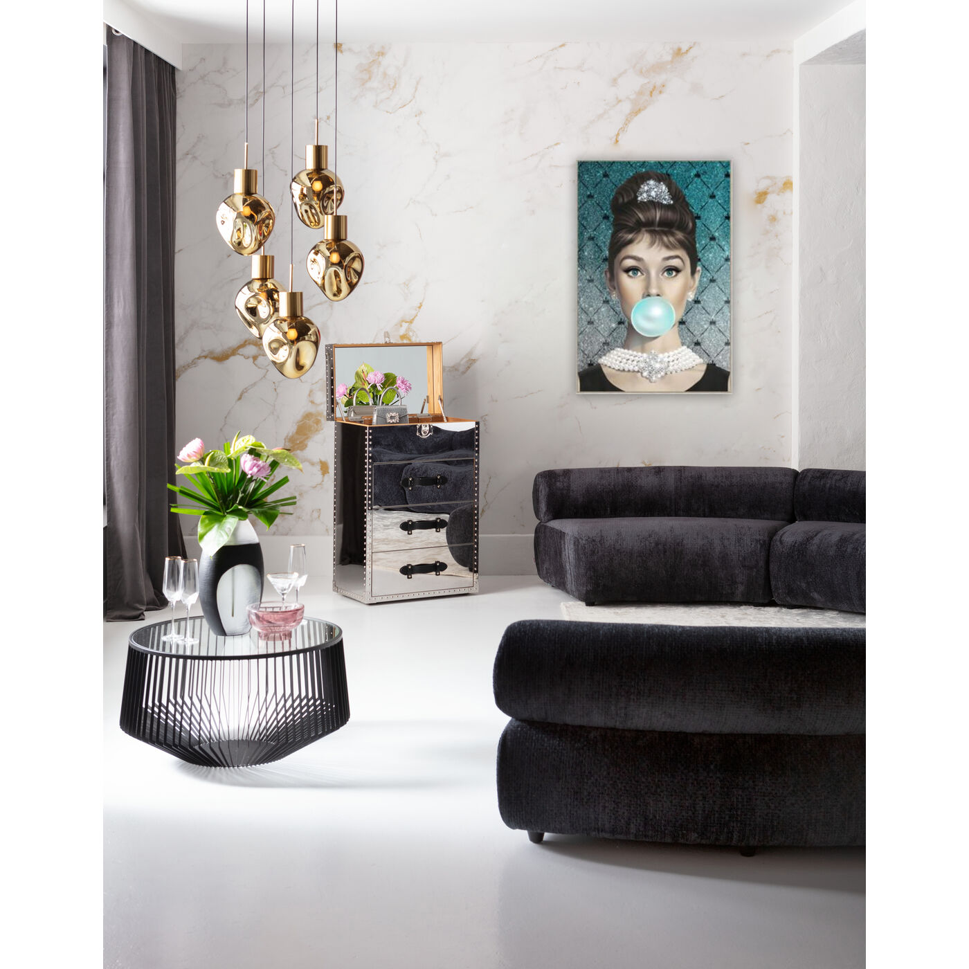 Картина в раме Muse Bubble Diva 80x120cm