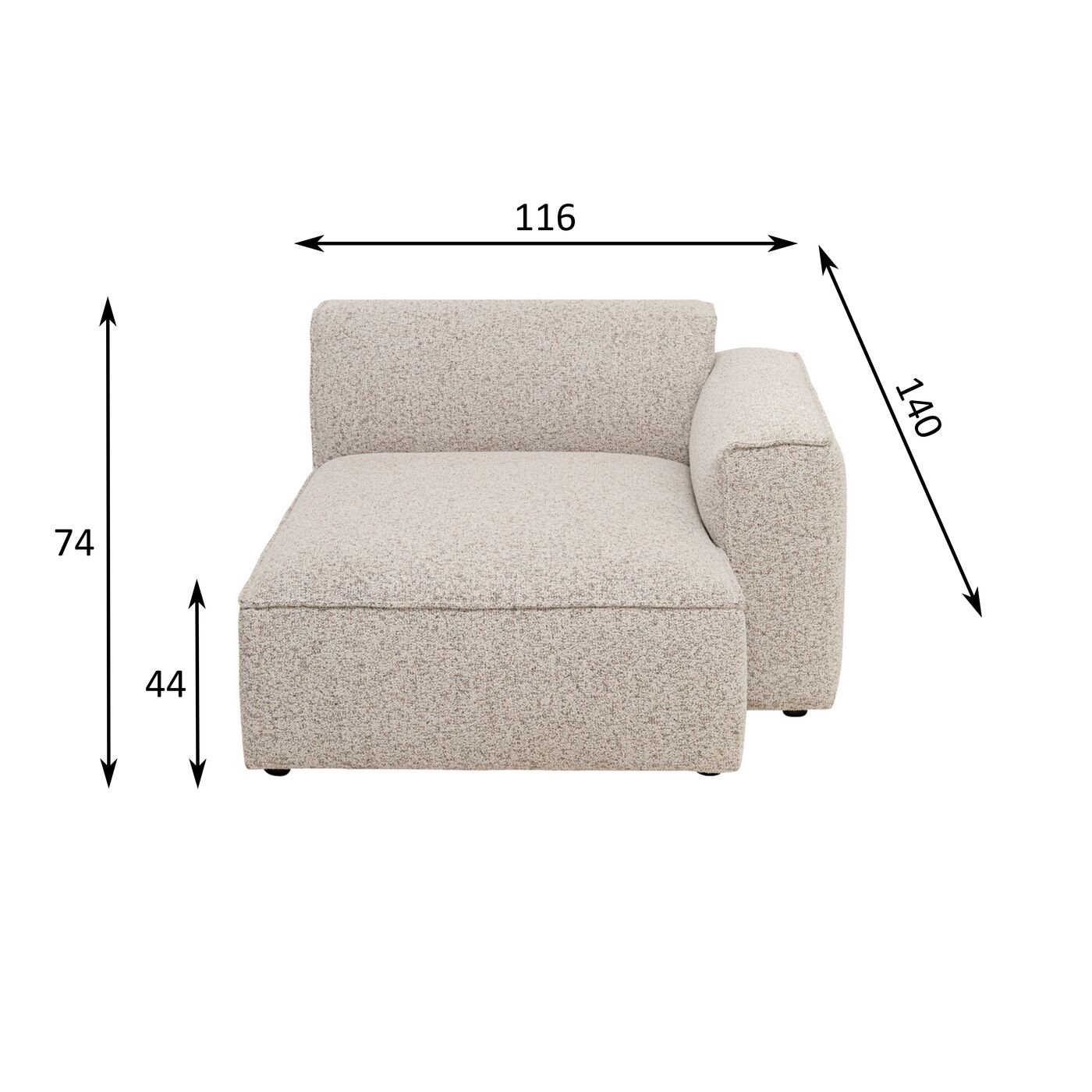 Диван Casanova Ottomane Element R/L_Cat 1 Ind