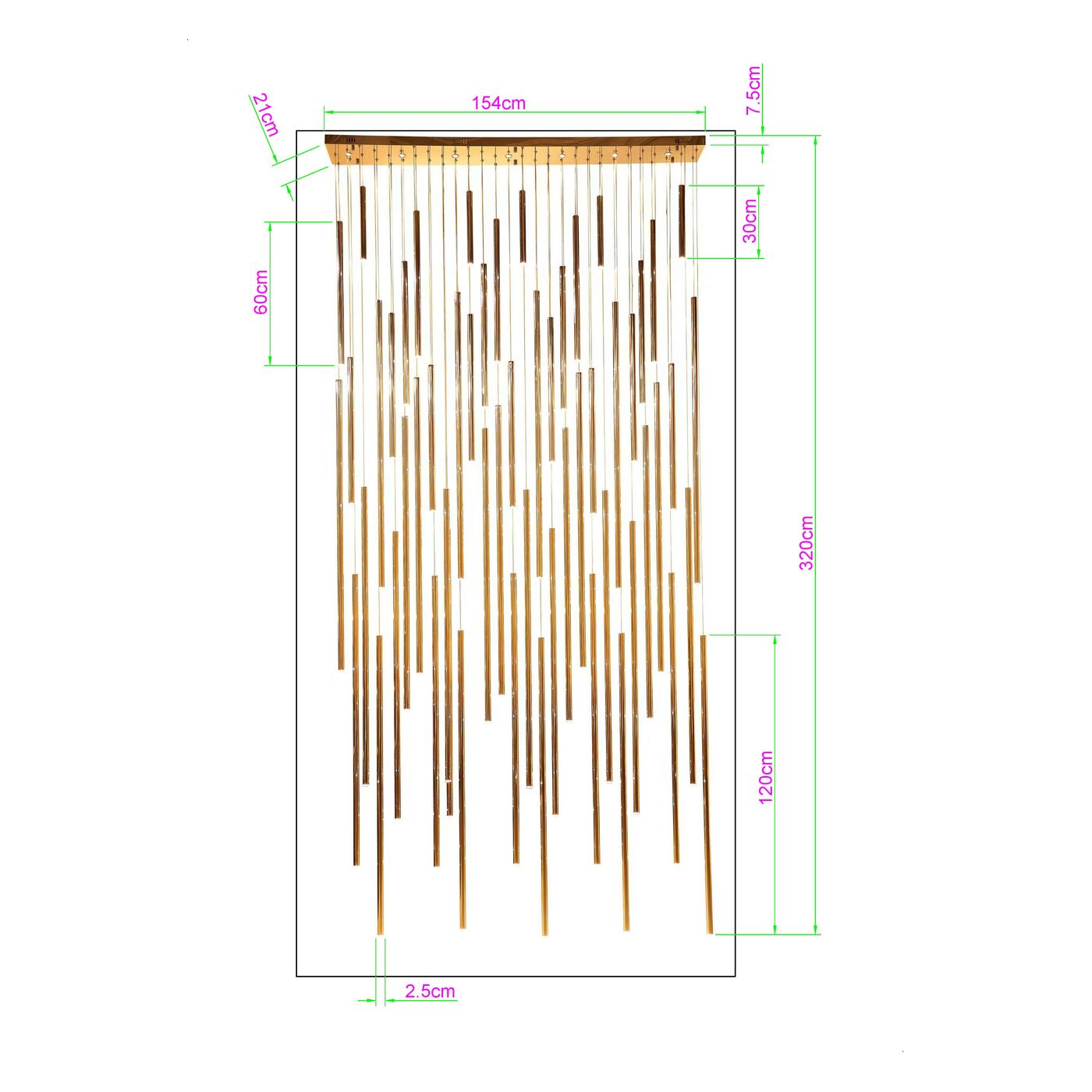 Светильник подвесной Living Vegas Deluxe Brass LED
