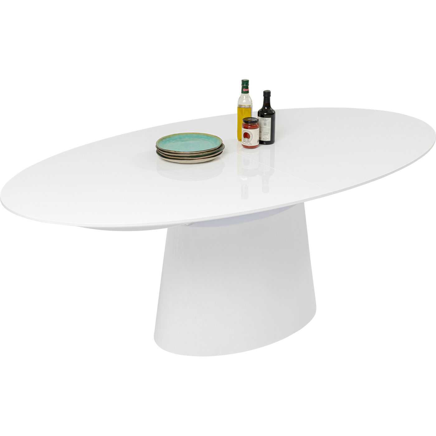 Стол раздвижной Benvenuto White Gloss200(50)x110cm