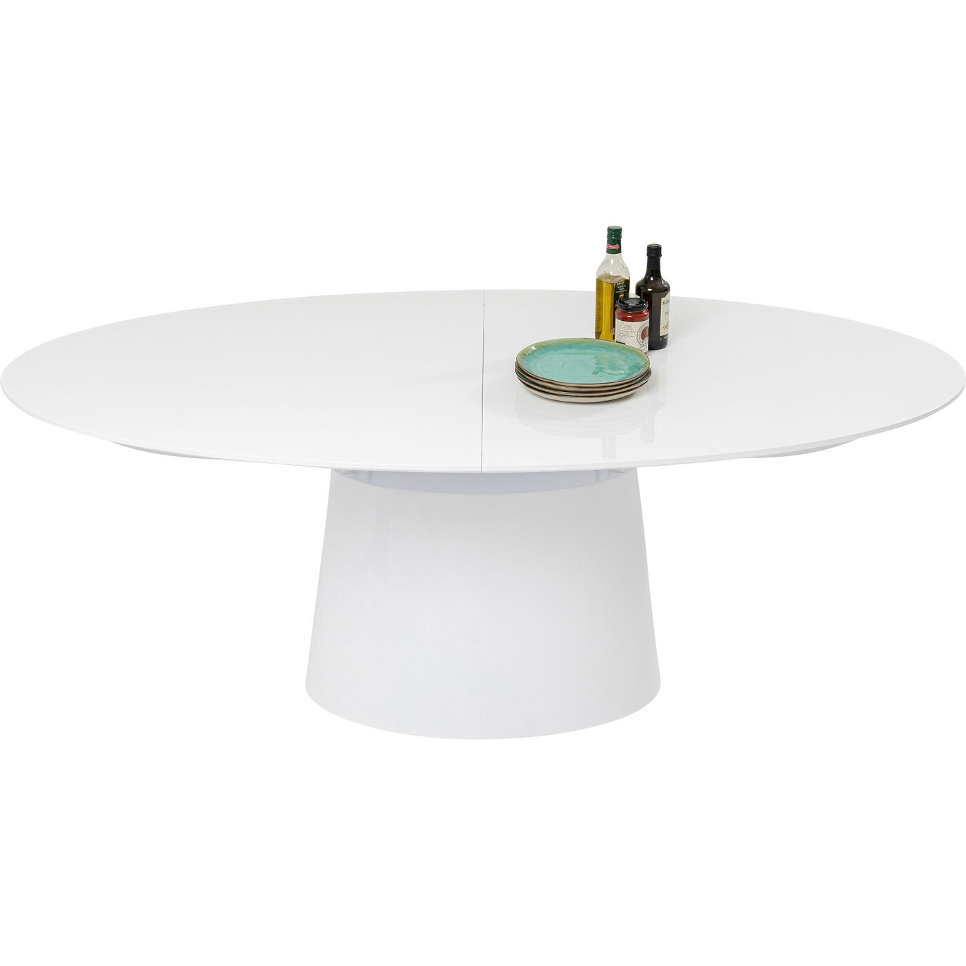 Стол раздвижной Benvenuto White Gloss200(50)x110cm