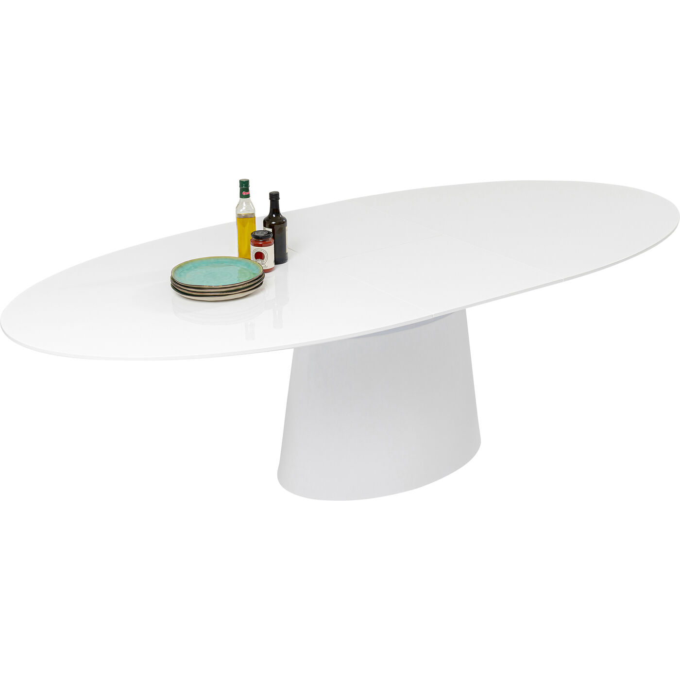 Стол раздвижной Benvenuto White Gloss200(50)x110cm