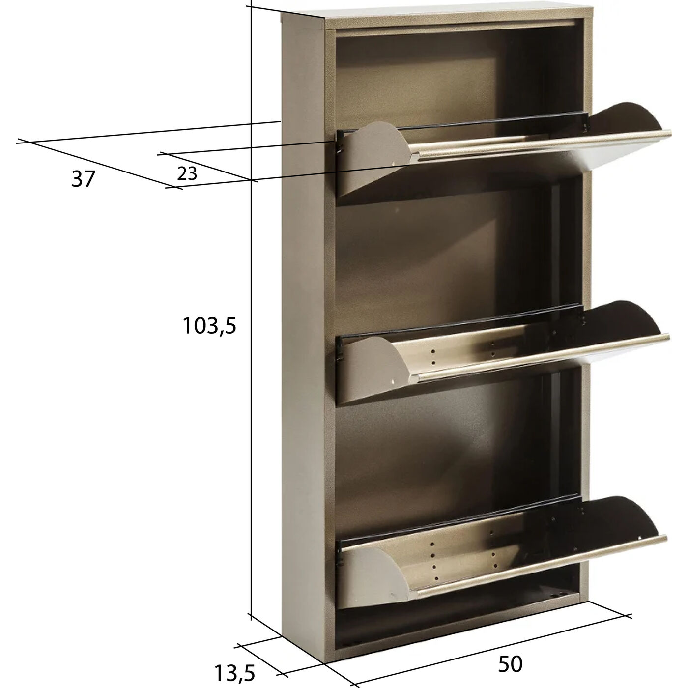 Полка для обуви Caruso 3 Bronze (MO)