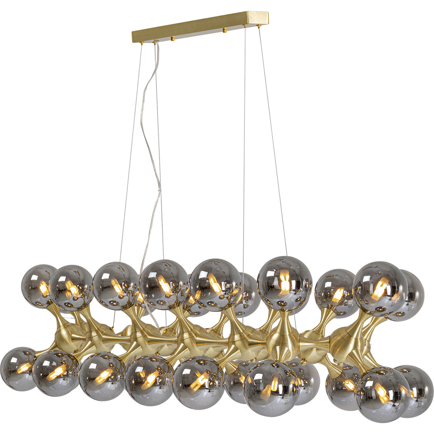 Светильник подвесной Atomic Balls Brass 140 см