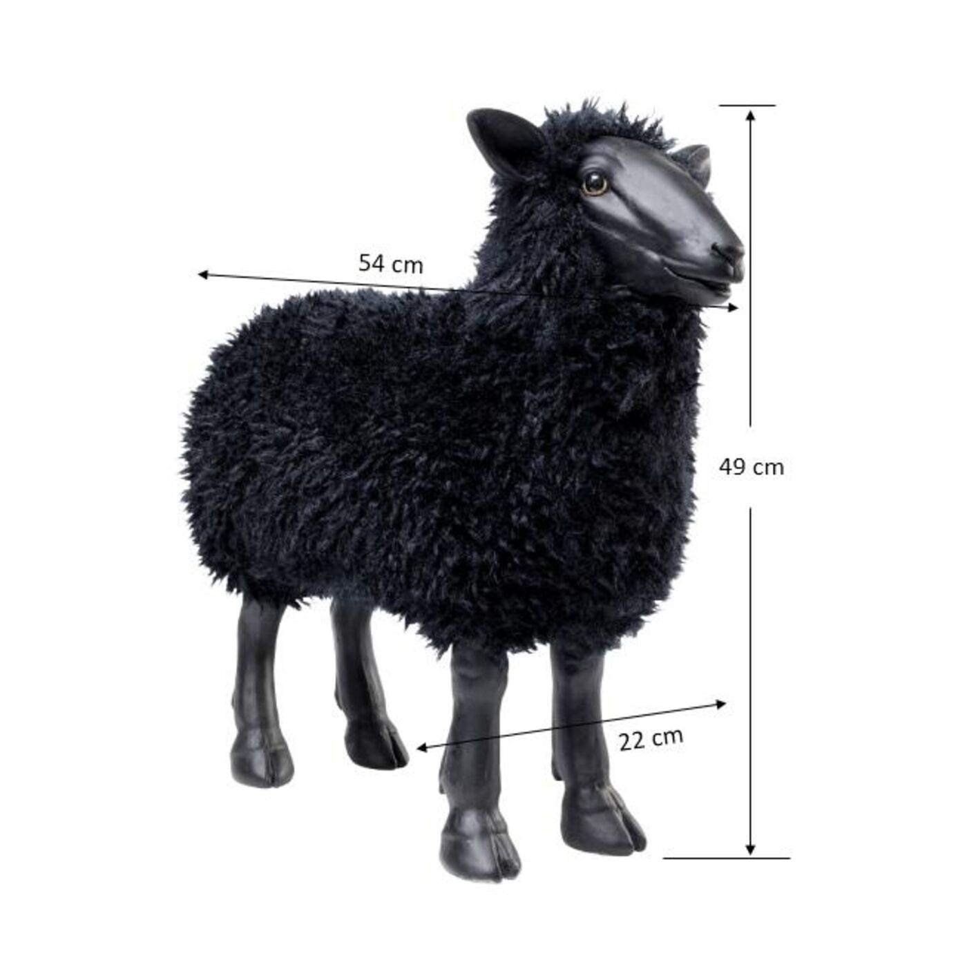 Фигура декоративная Bathilde Black 54 см