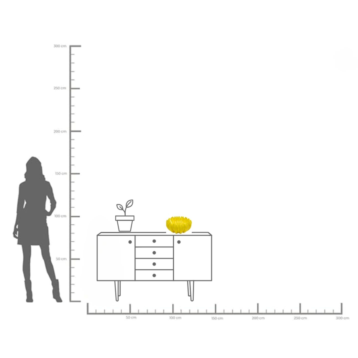 Миска декоративная Bananas "Бананы" Ø30 см