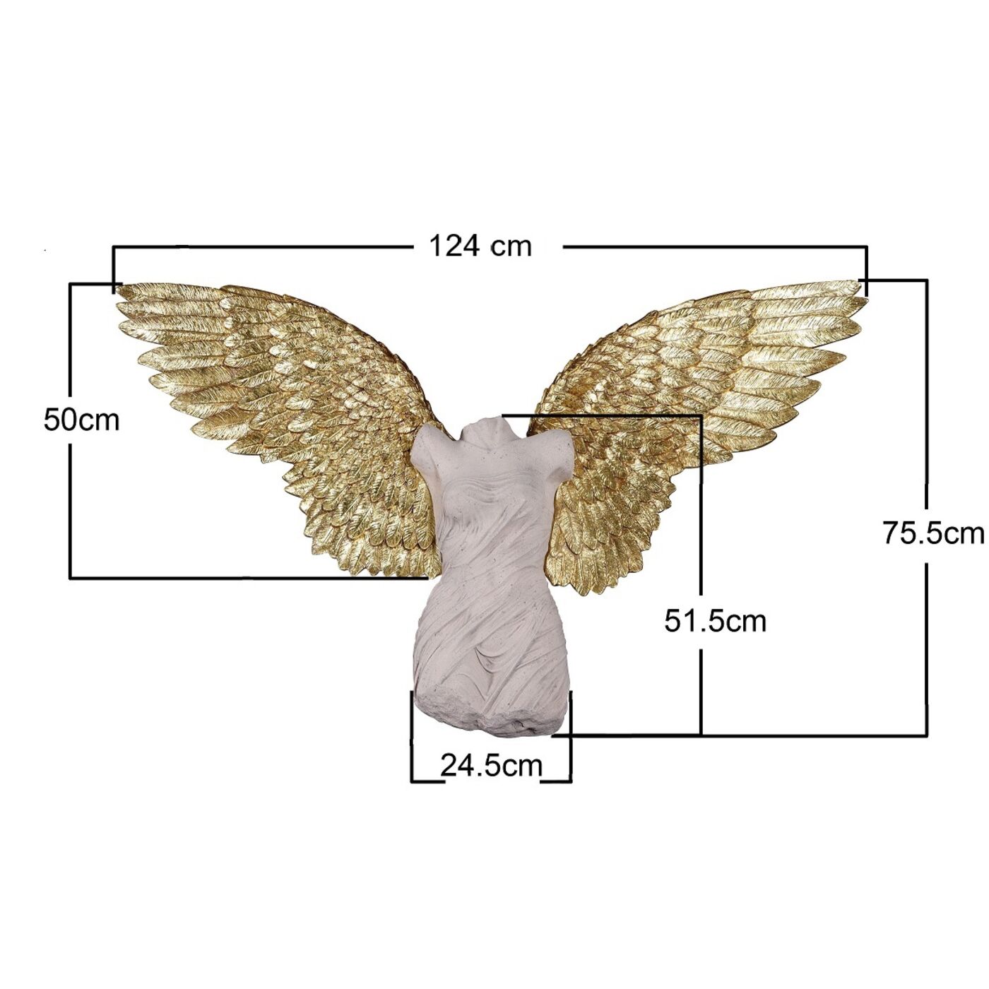 Объект настенный Gela Angel 124x71 см