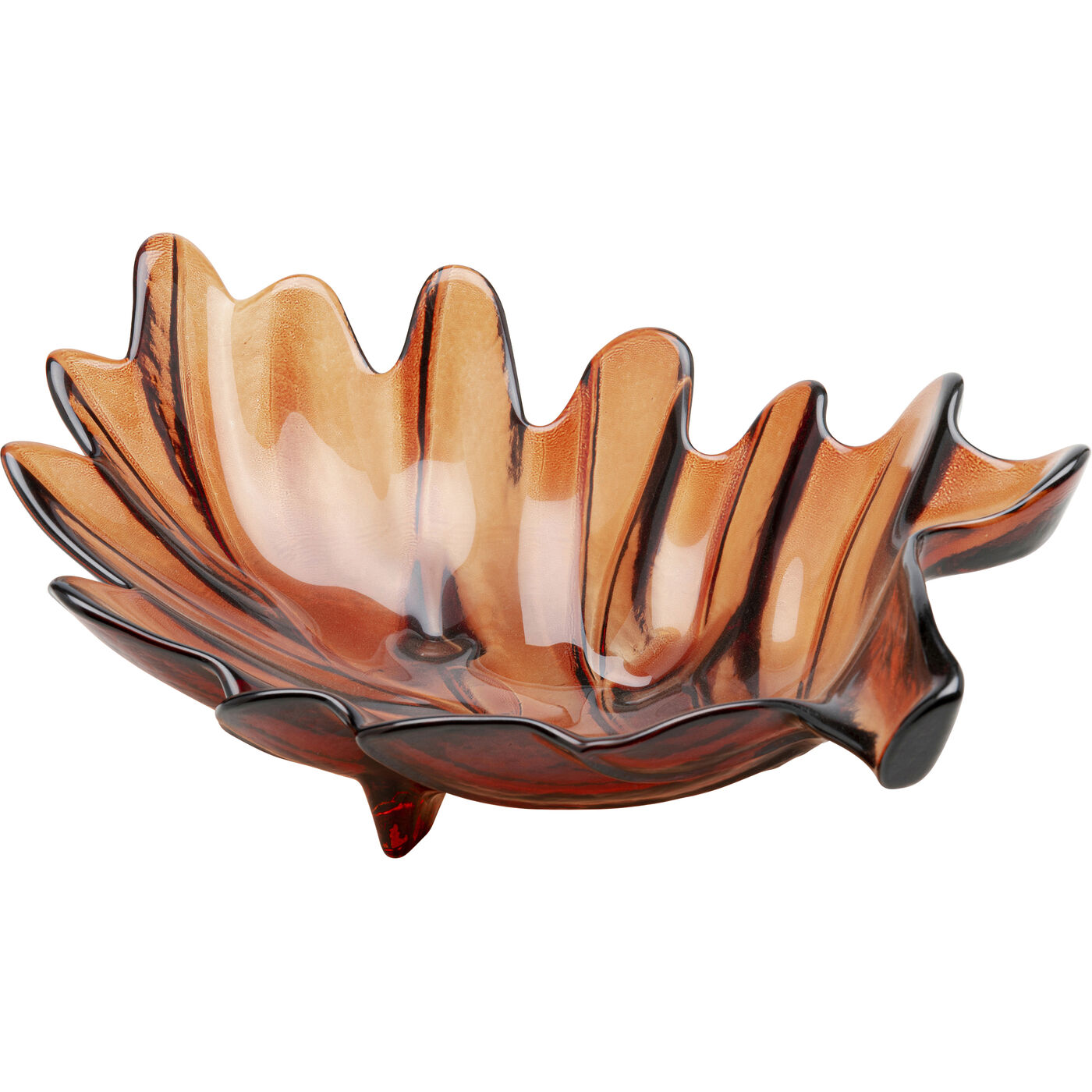 Миска декоративная Leaf Red 11 см