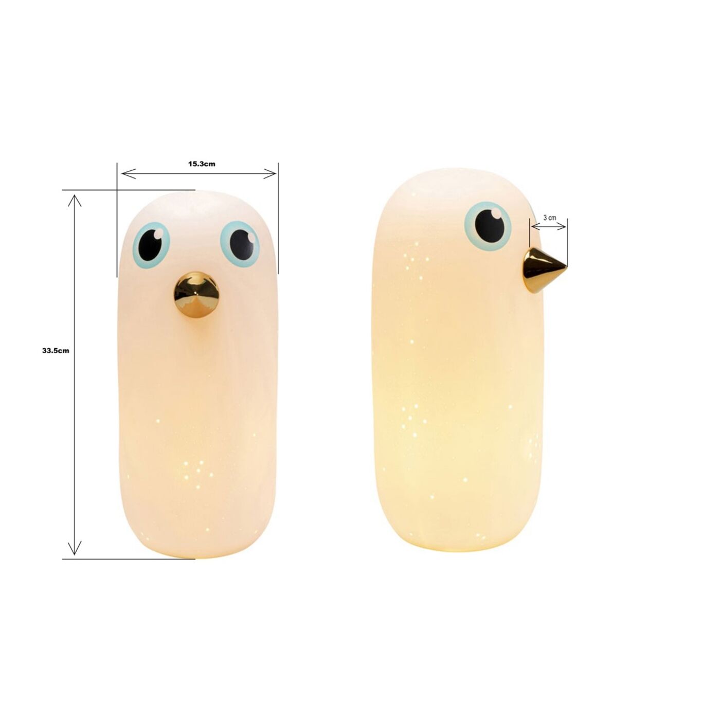 Светильник настольный Ghost Bird 34 см