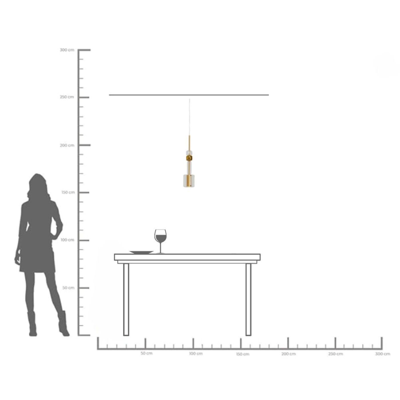 Светильник подвесной Candy Bar Gold Ø13 см