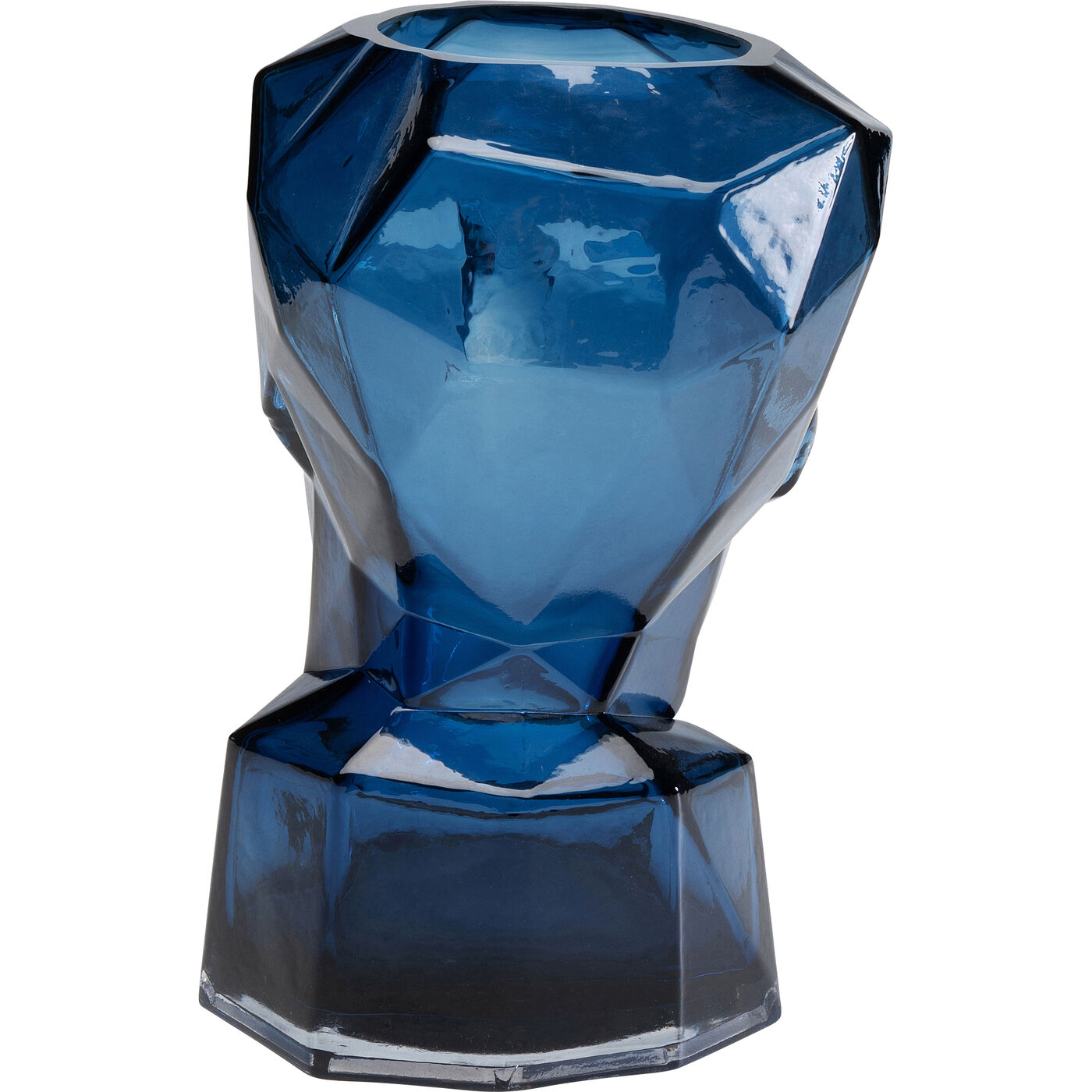 Ваза Prisma Face Blue 30 см