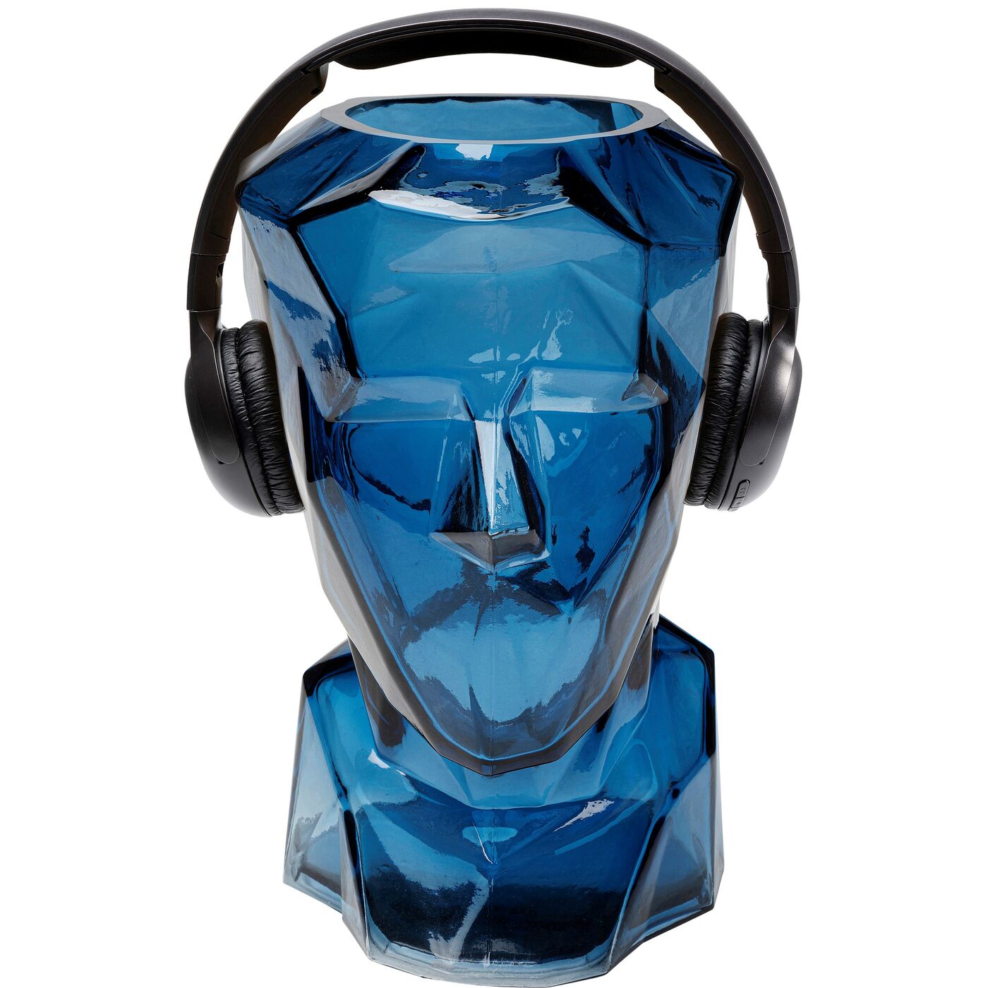 Ваза Prisma Face Blue 30 см