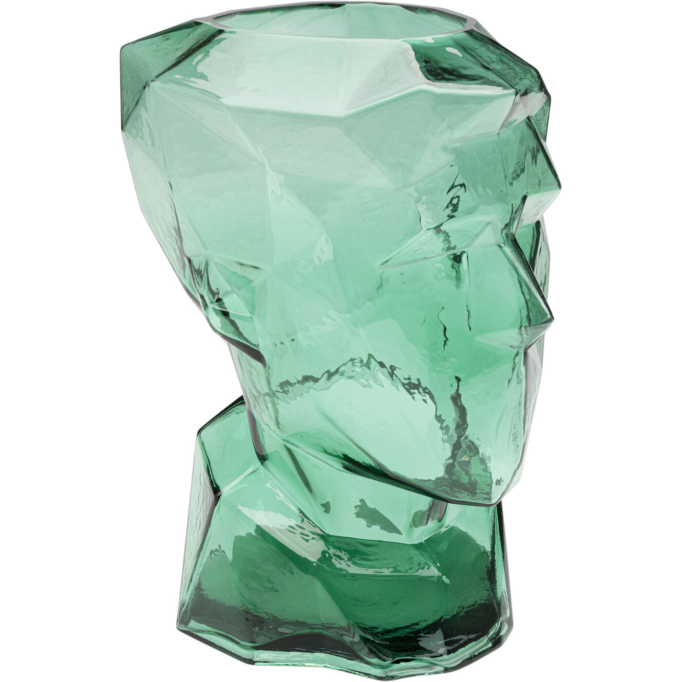 Ваза Prisma Face Green 30 см