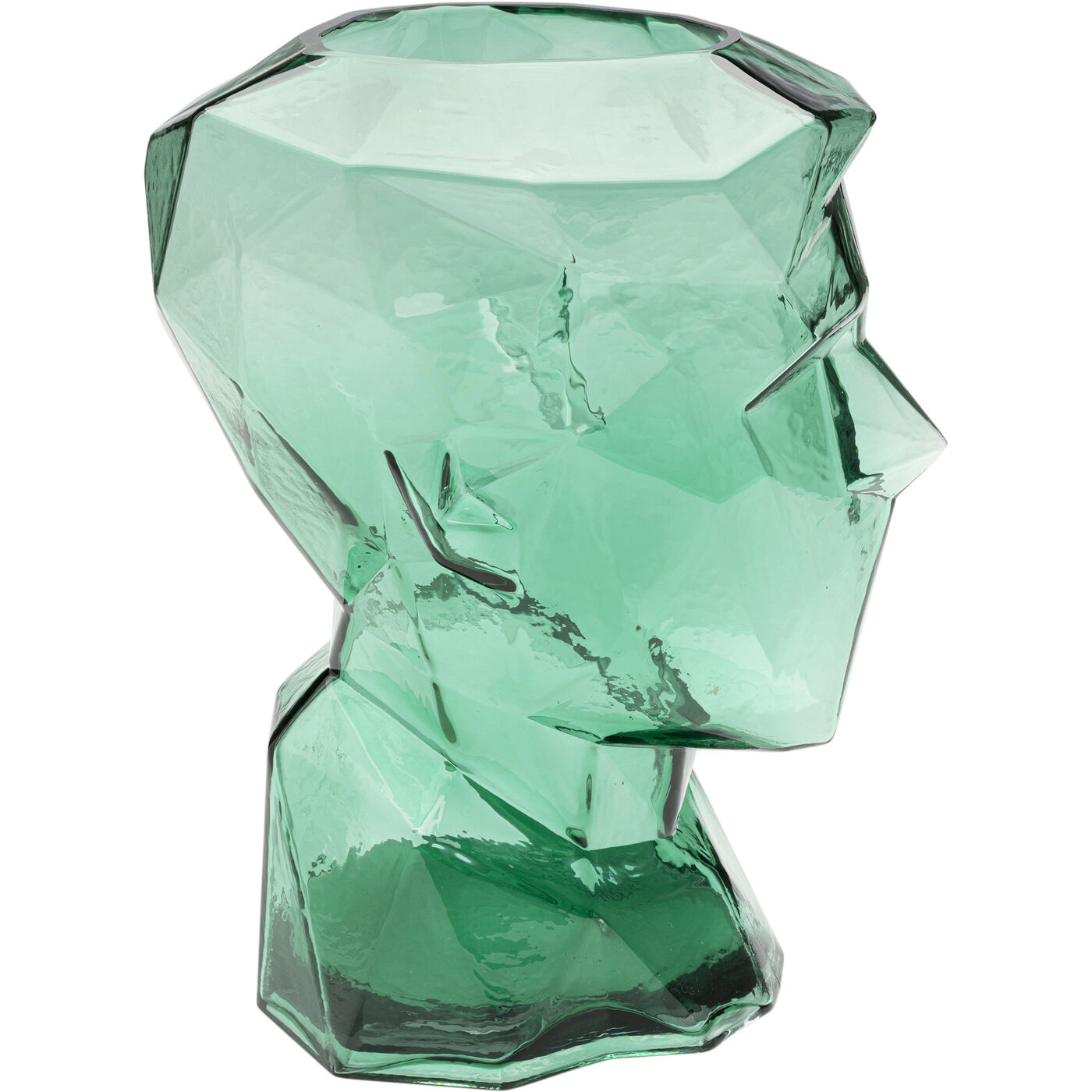 Ваза Prisma Face Green 30 см