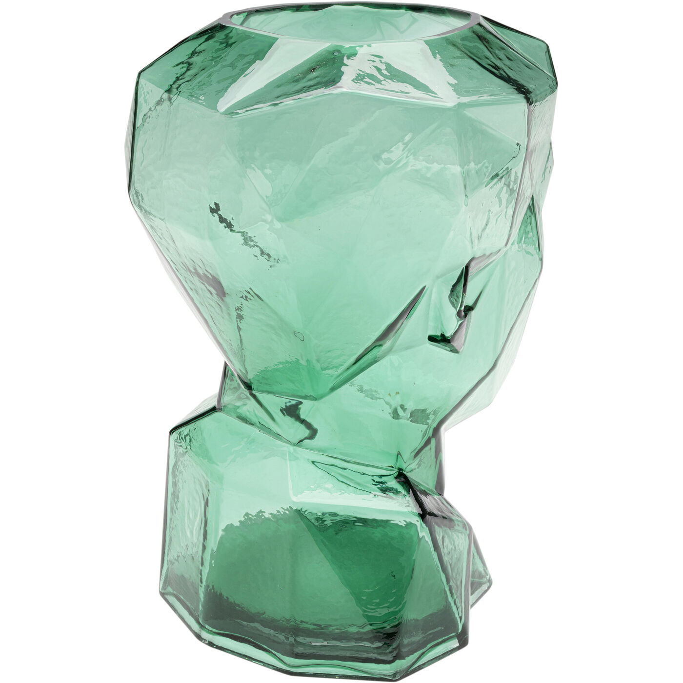 Ваза Prisma Face Green 30 см