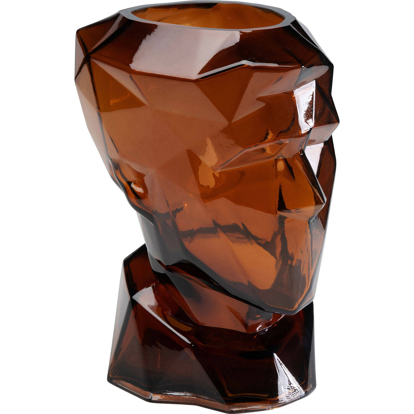 Ваза Prisma Face Brown 30 см
