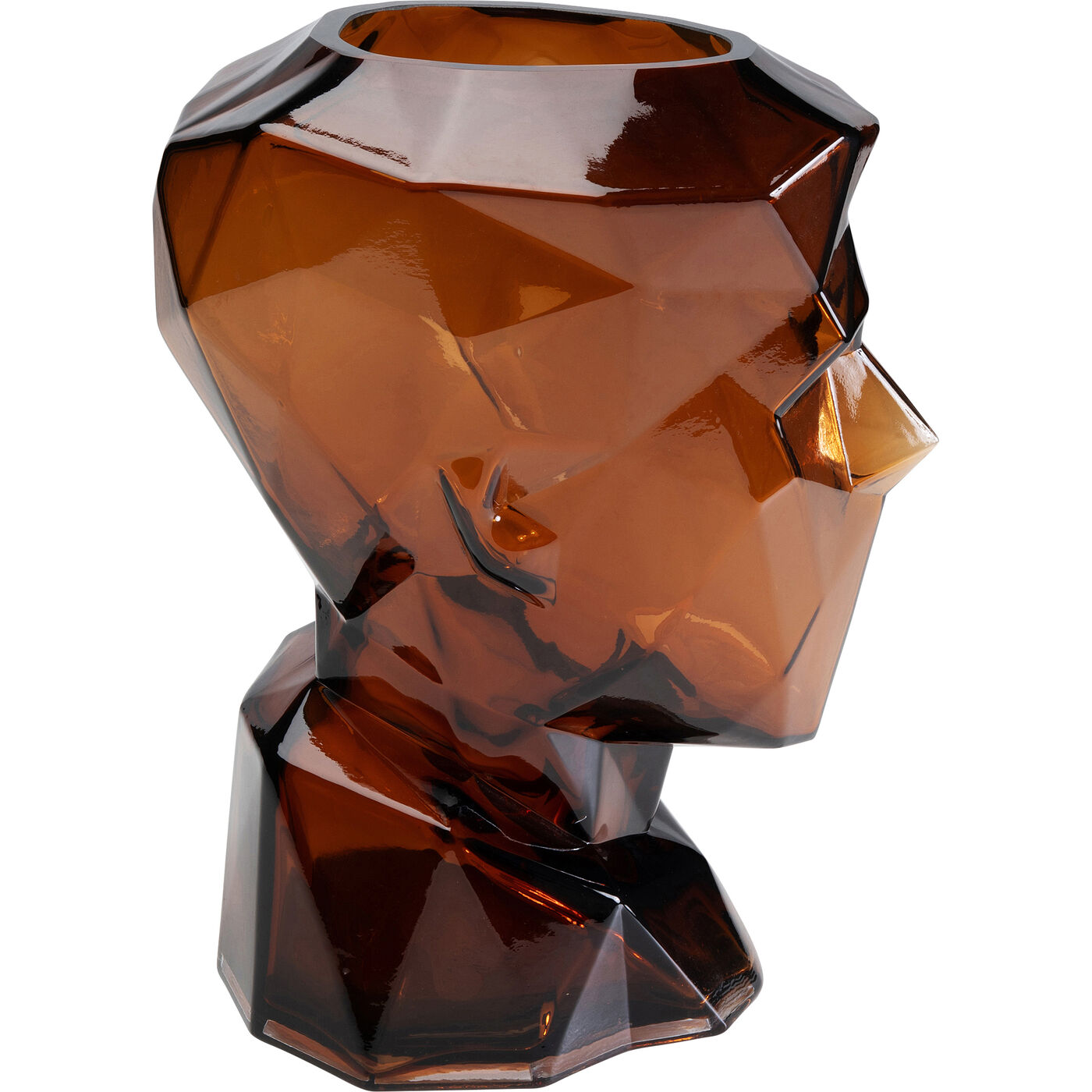 Ваза Prisma Face Brown 30 см
