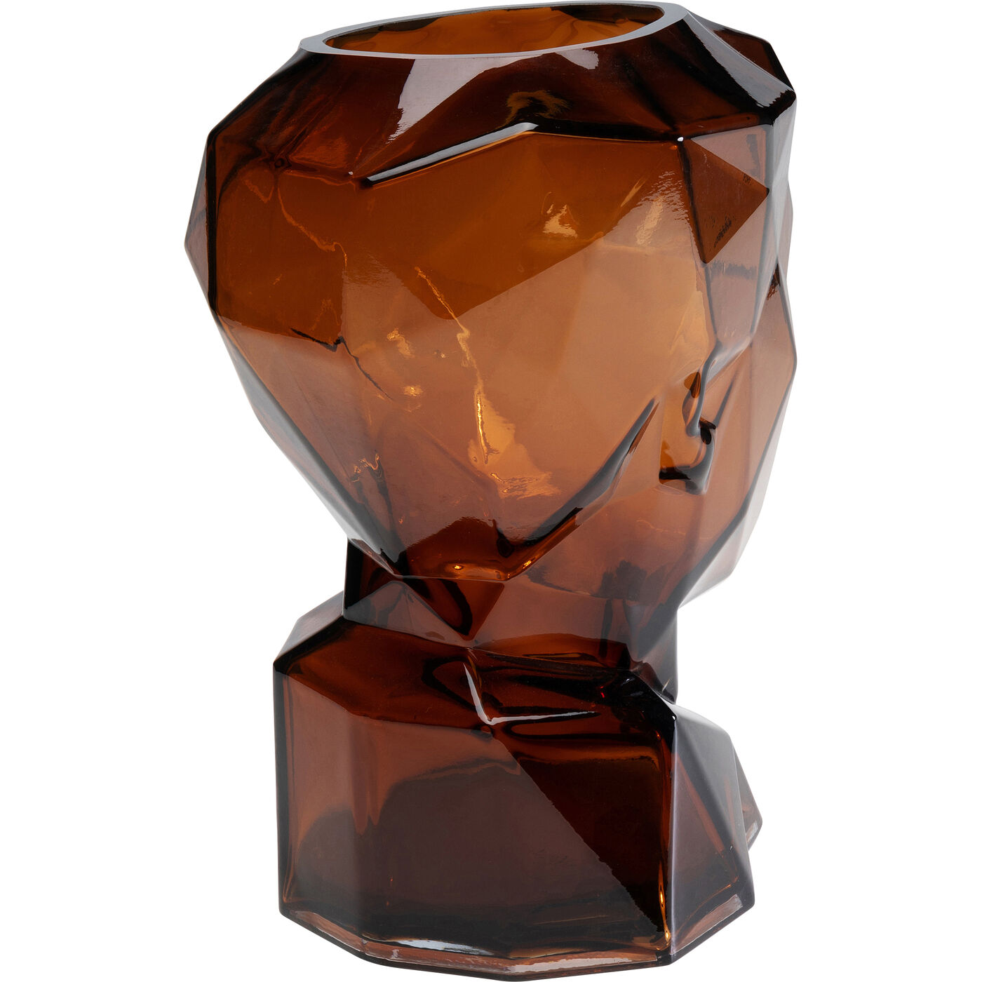 Ваза Prisma Face Brown 30 см