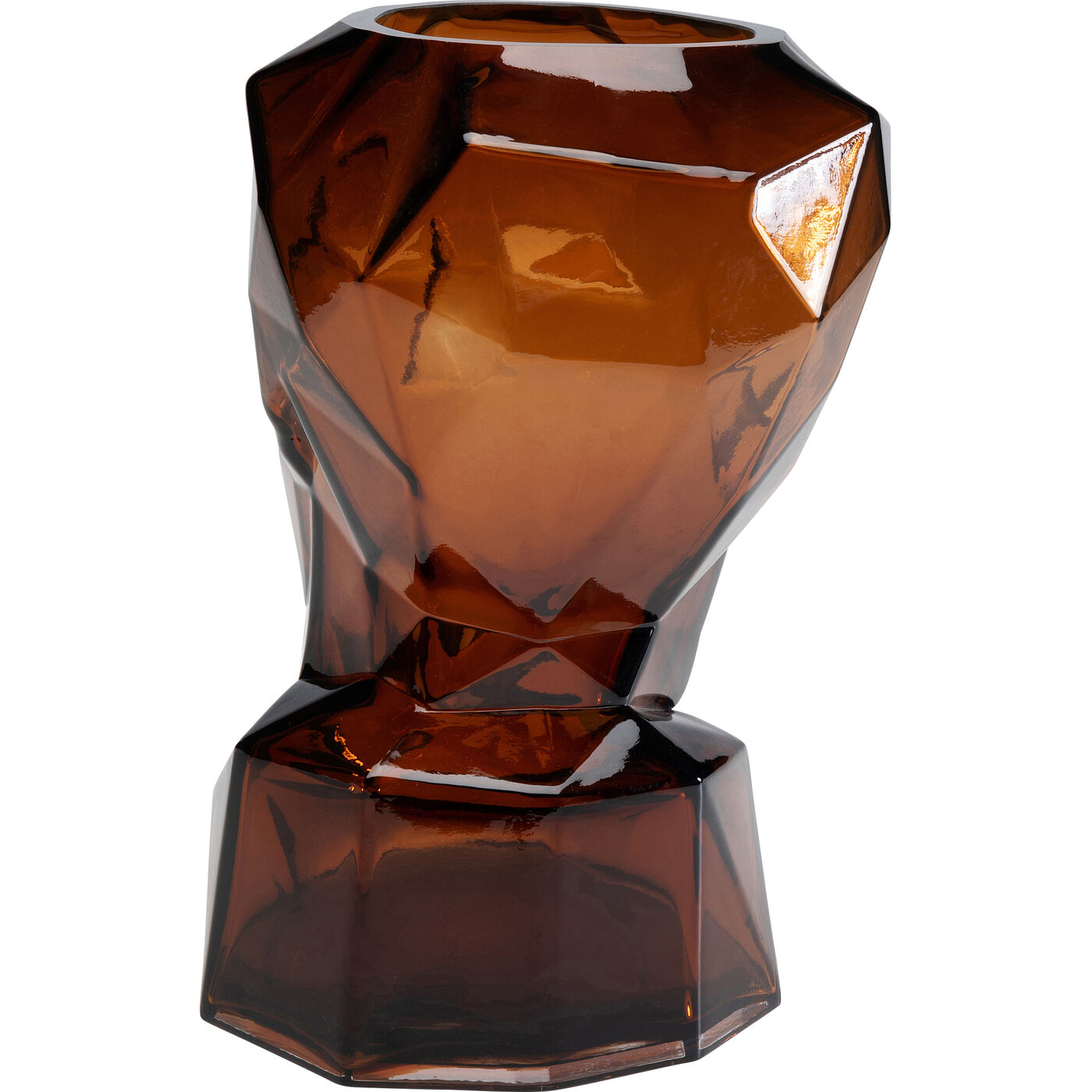 Ваза Prisma Face Brown 30 см