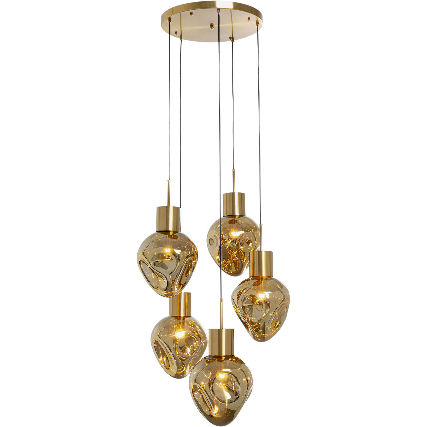 Светильник подвесной Supernova Amber Cinque Ø50 см