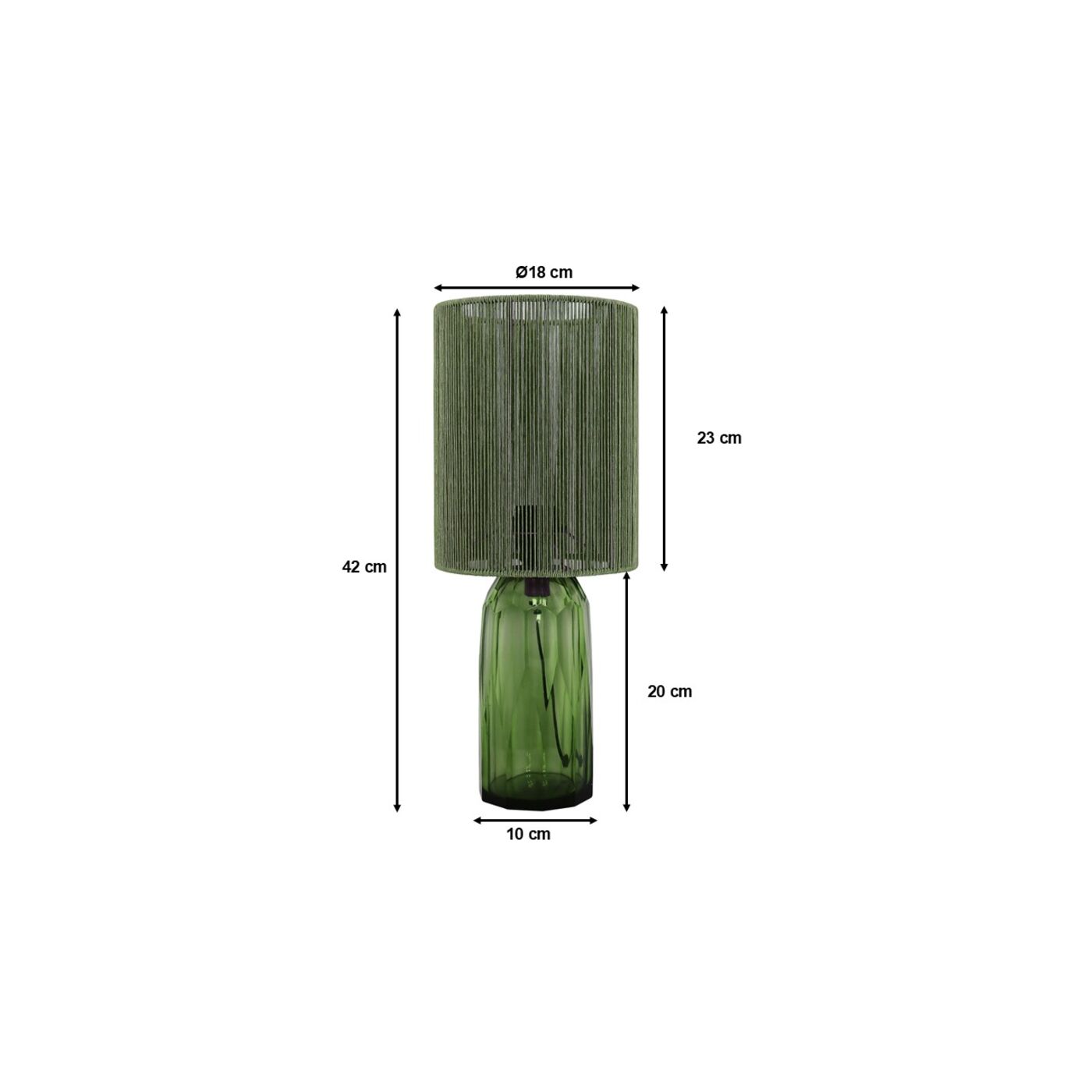 Светильник настольный Veccio Green 42cm