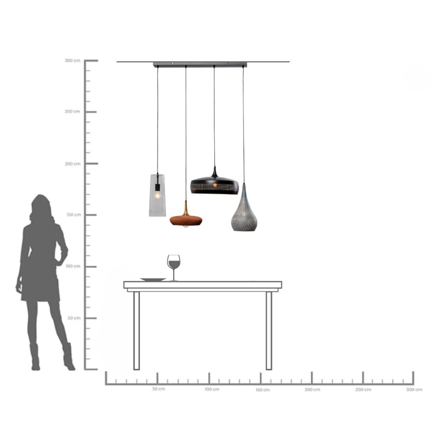 Светильник подвесной Melange Dinging 107 cm