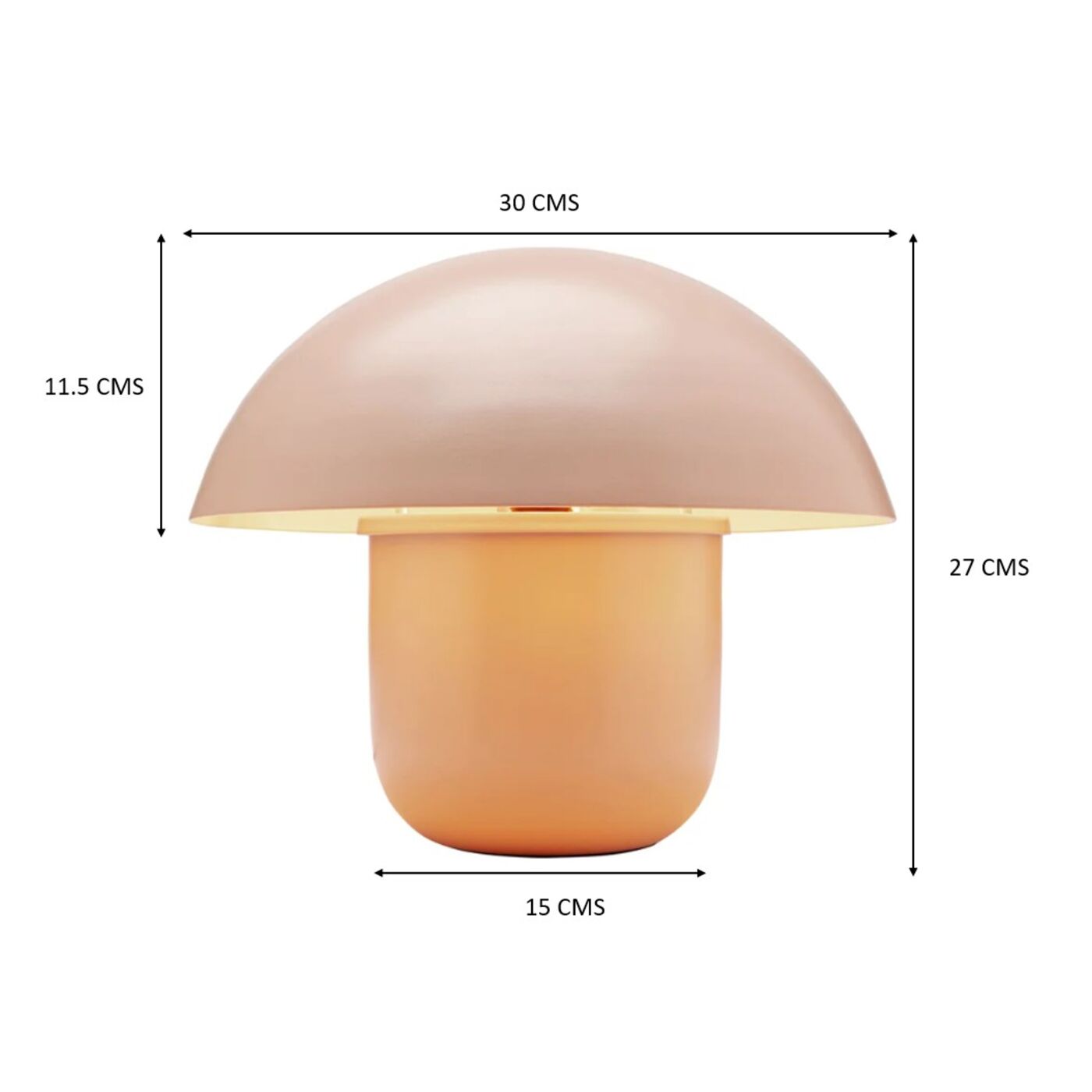 Светильник настольный Mushroom Peach 27cm