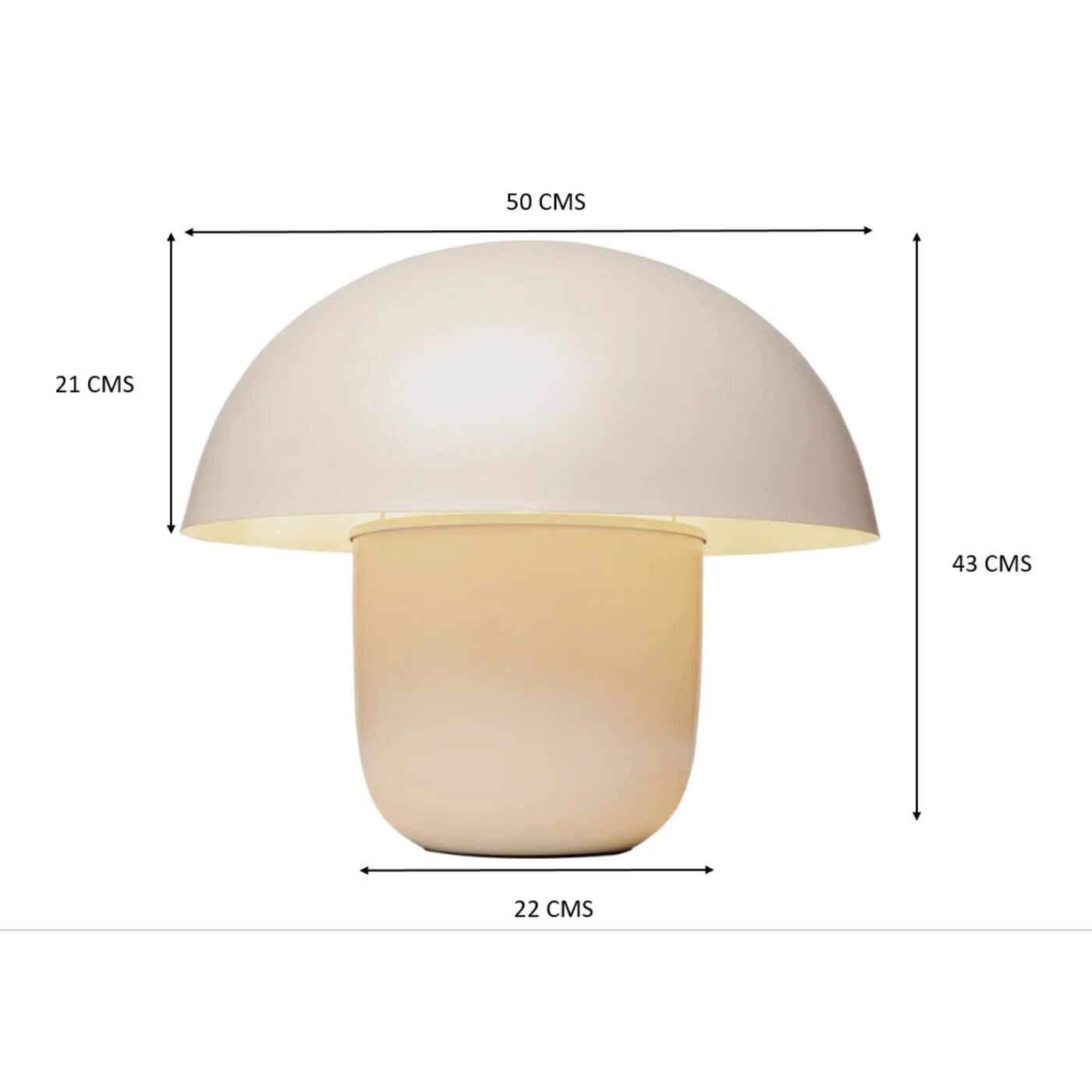 Светильник настольный Mushroom Beige 44cm