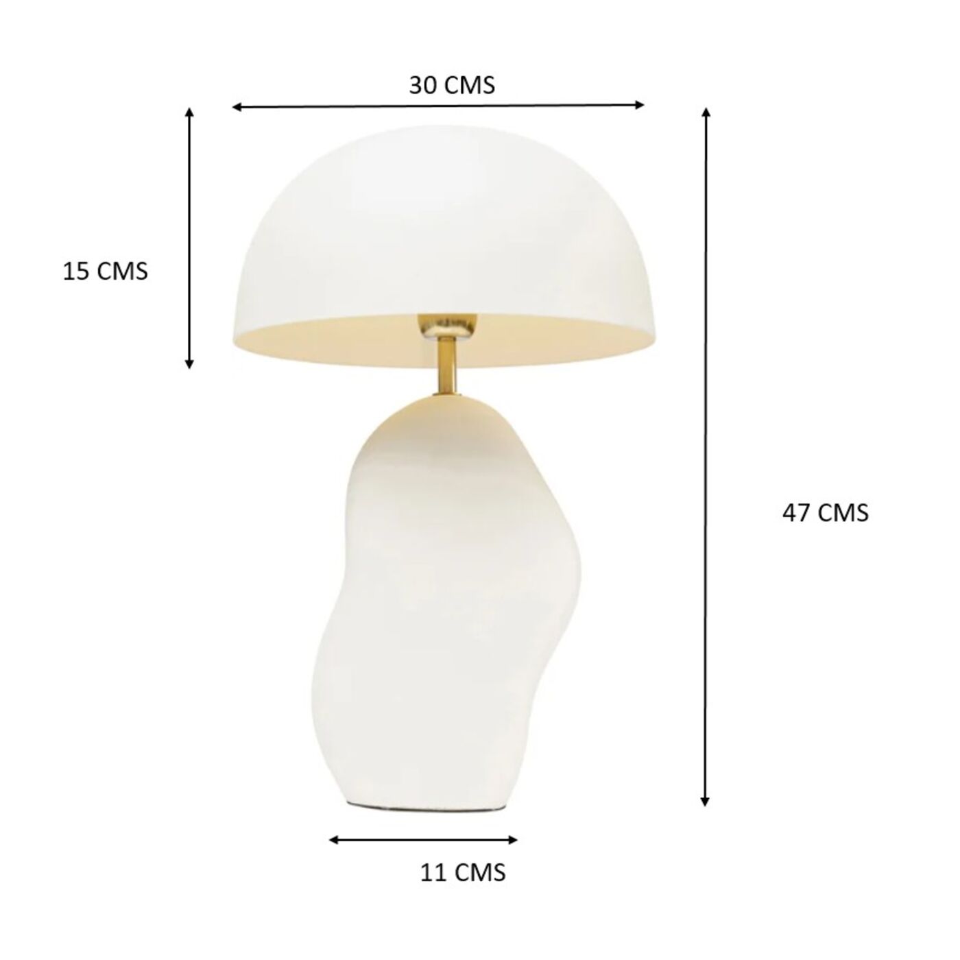 Светильник настольный Nube White 48 cm