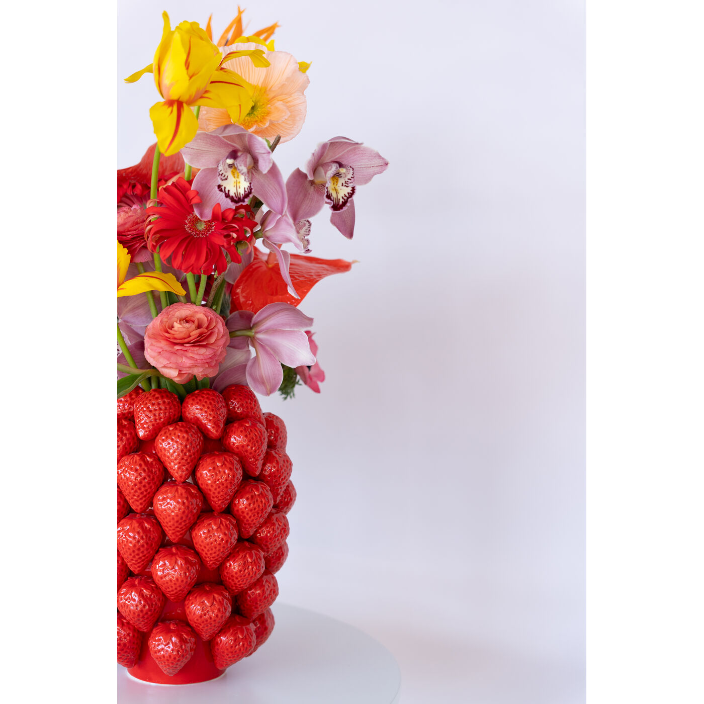 Ваза Strawberries Red 24cm