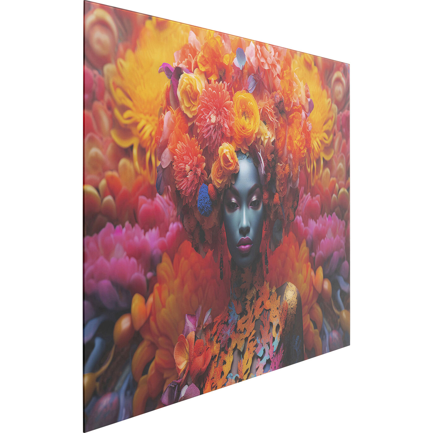 Картина стеклянная Flowers Dream Women 80x120cm