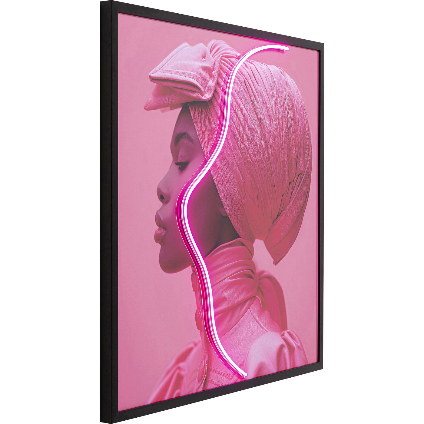 Картина Pink Woman LED 80x80cm