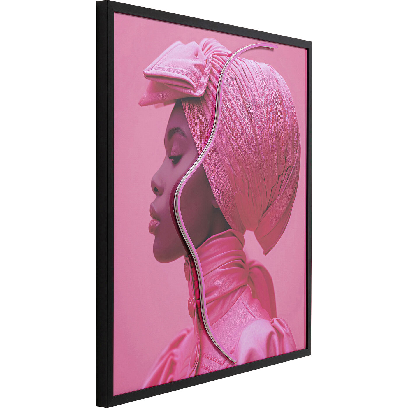 Картина Pink Woman LED 80x80cm
