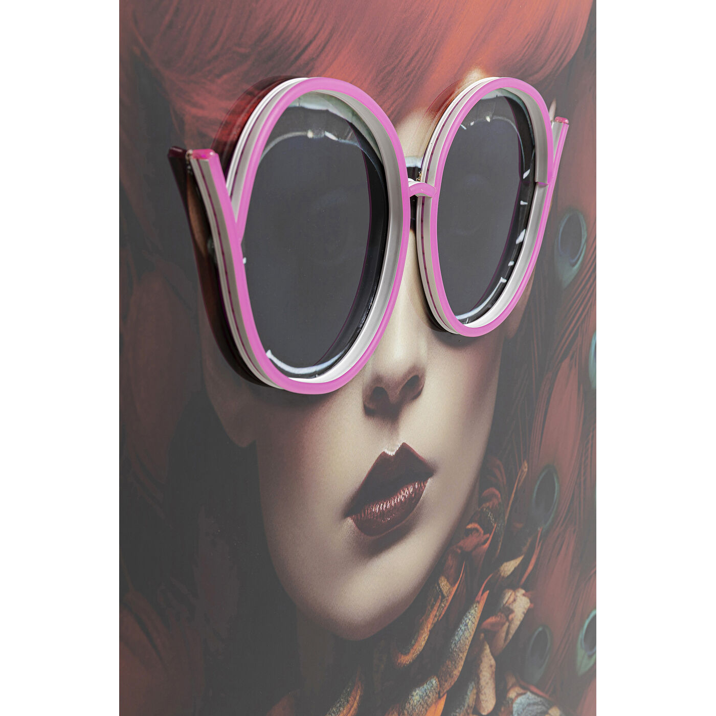 Картина Fancy Red Lady LED 120x80cm