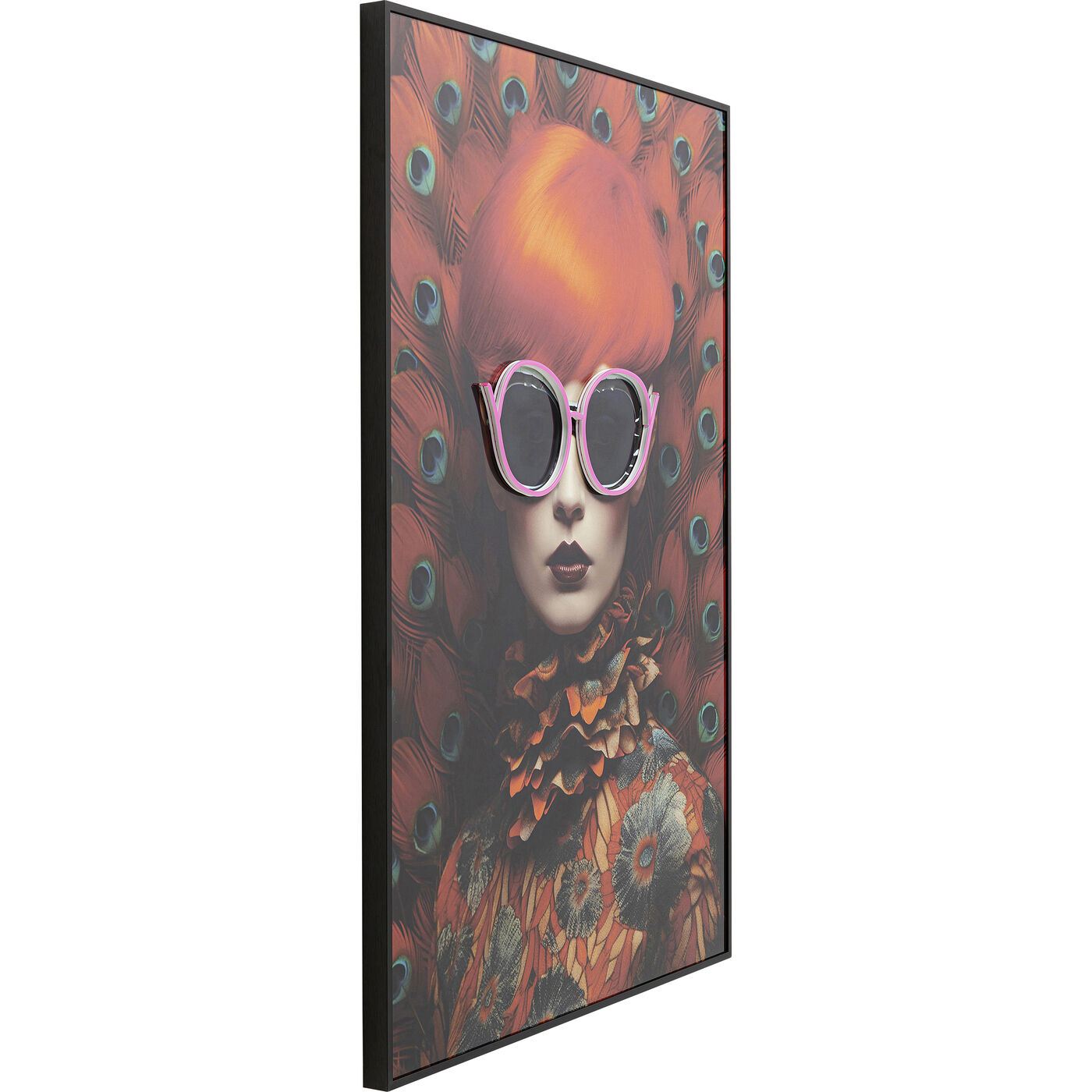 Картина Fancy Red Lady LED 120x80cm