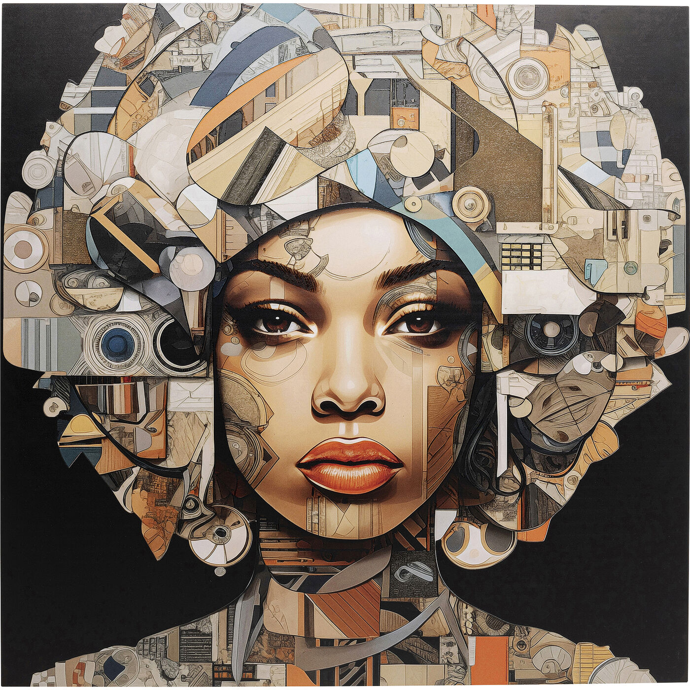 Картина стеклянная Art Geo Women 3D 120x120cm