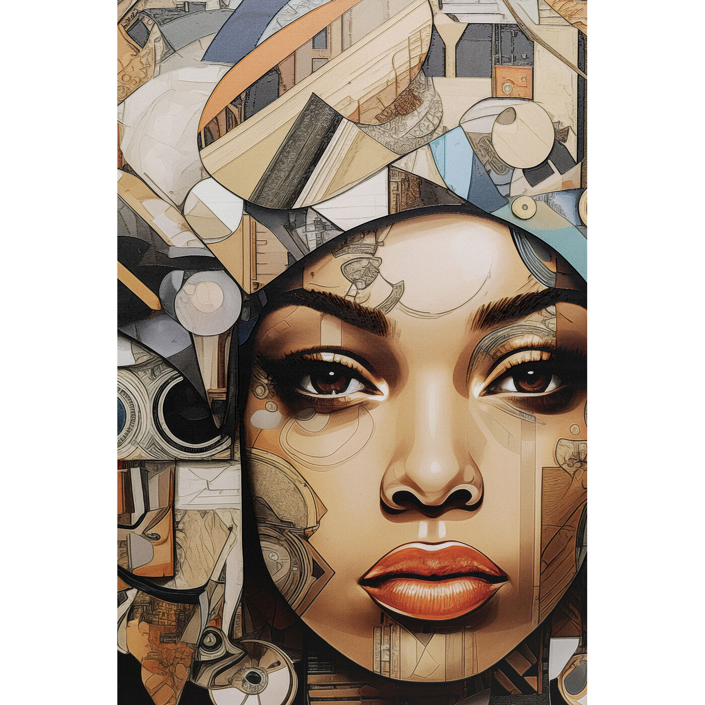 Картина стеклянная Art Geo Women 3D 120x120cm