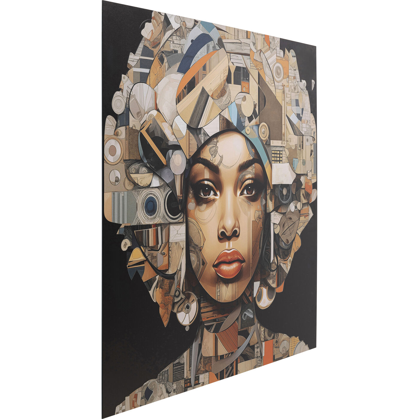 Картина стеклянная 3D Art Geo Woman 80x80cm