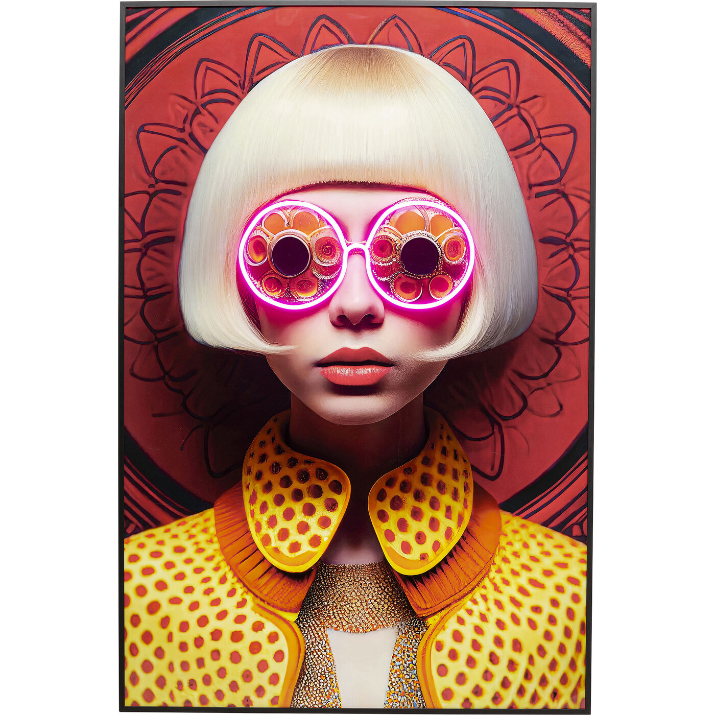 Картина Fancy Blonde Lady LED 120x80cm