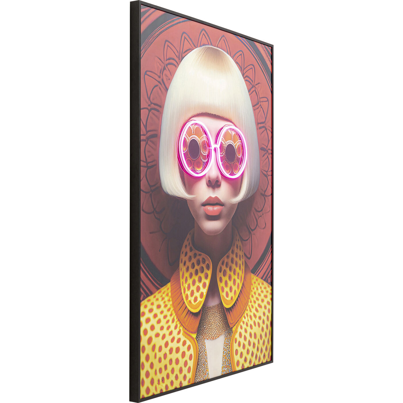 Картина в раме LED Fancy Blonde Lady 75x55cm