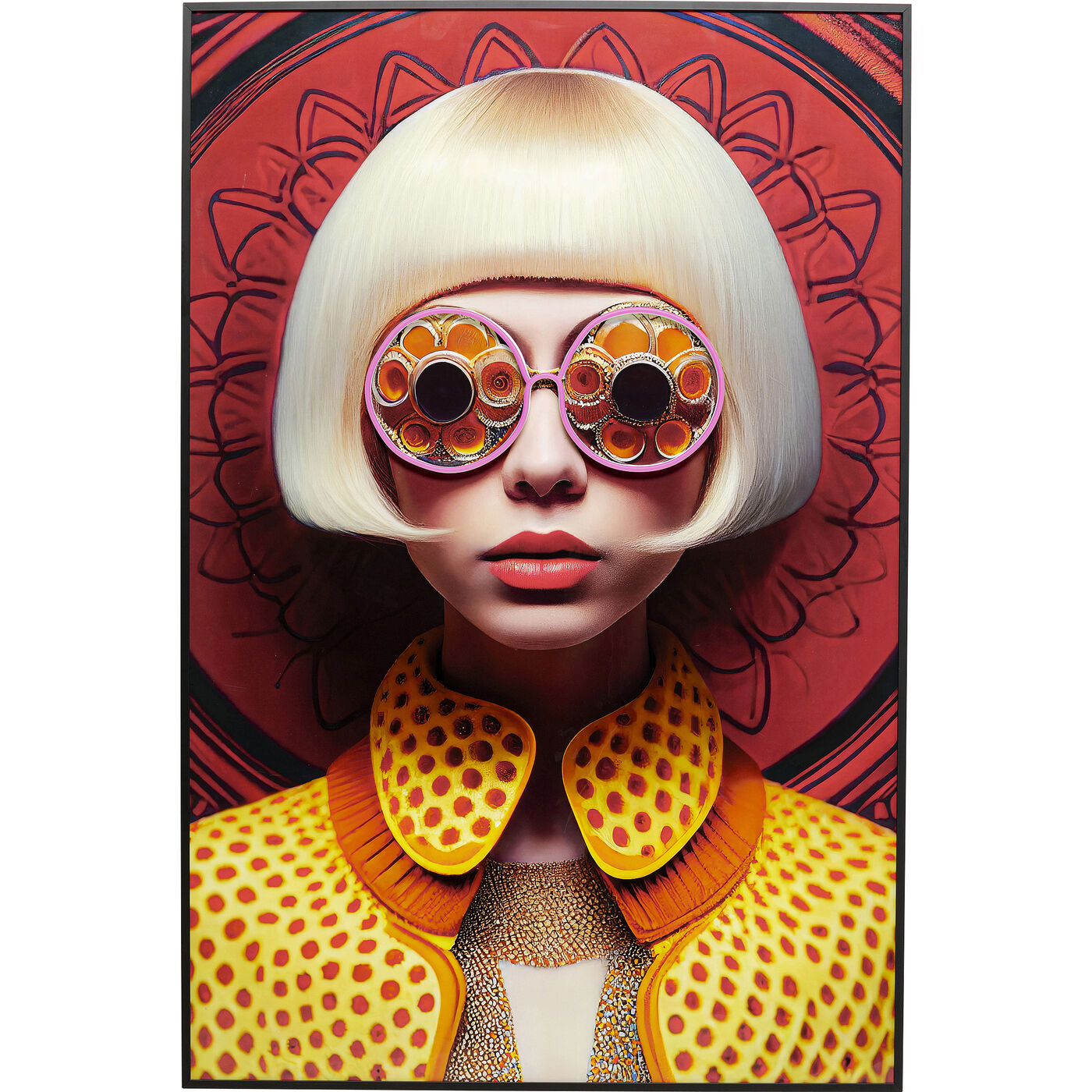 Картина Fancy Blonde Lady LED 120x80cm
