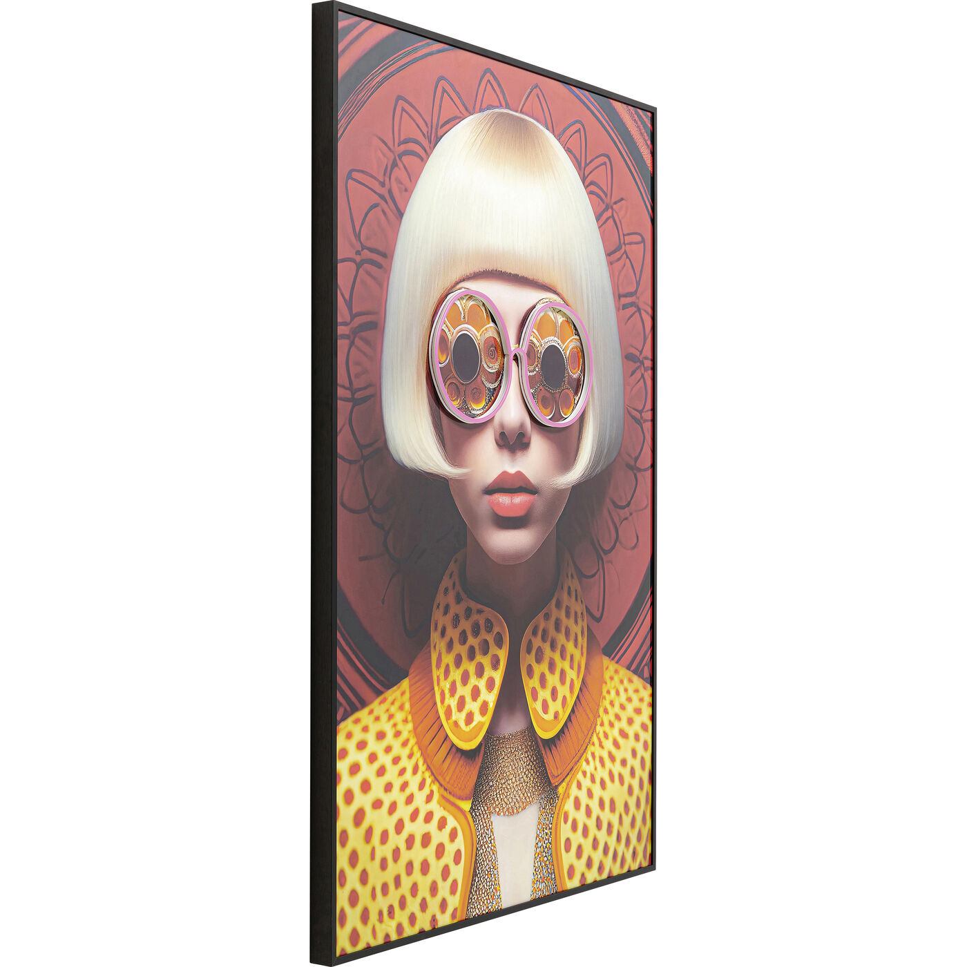Картина в раме LED Fancy Blonde Lady 75x55cm