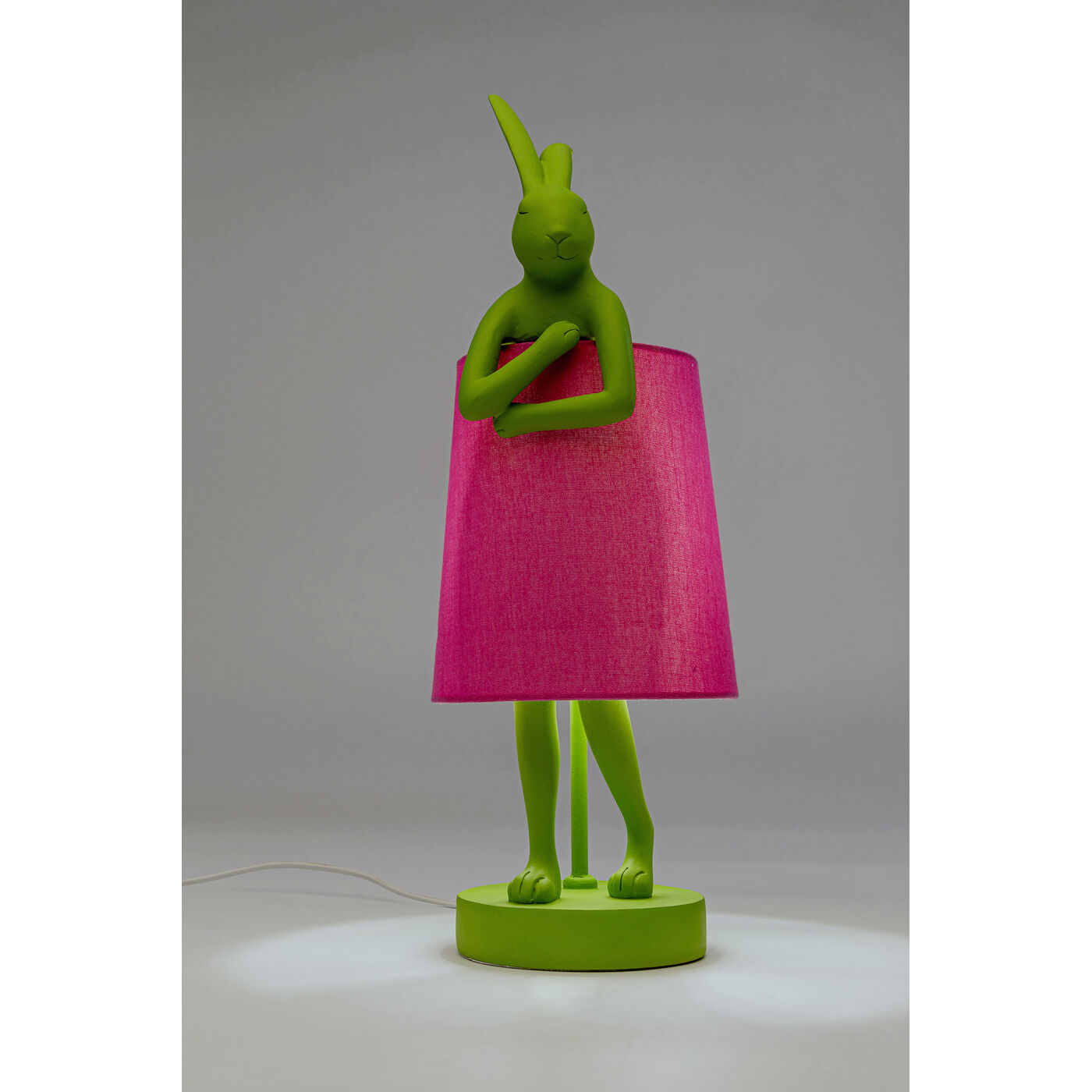 Светильник настольный Animal Rabbit Green/Pink 50cm