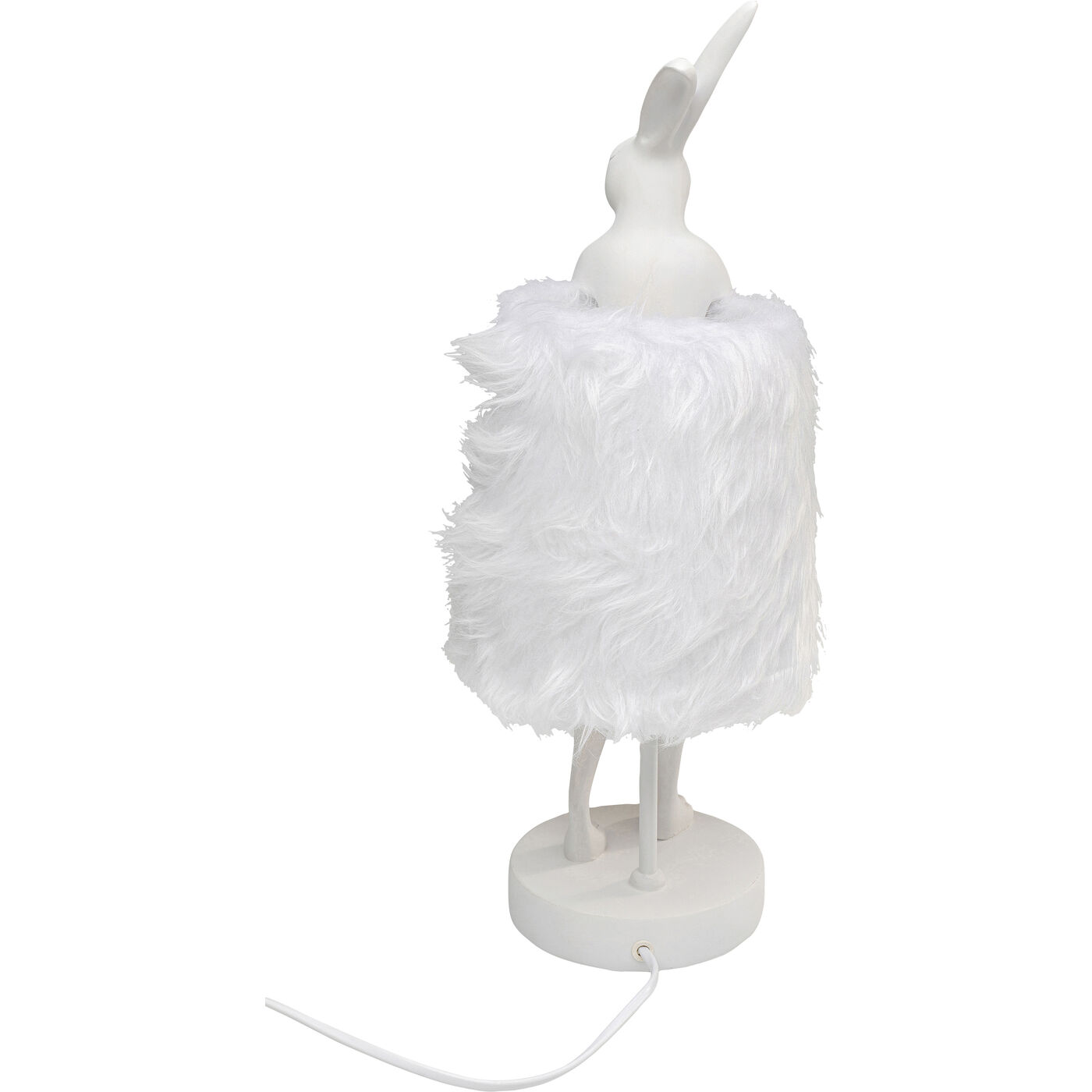 Светильник настольный Animal Rabbit Fur White/Silver 50cm