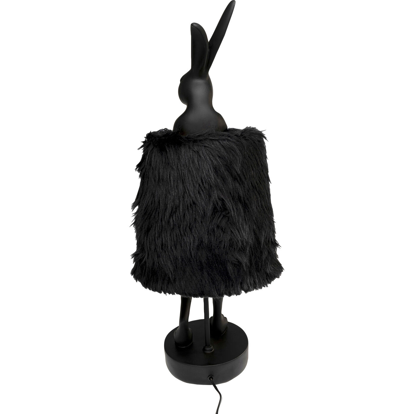 Светильник настольный Animal Rabbit Fur Black/Gold 68cm