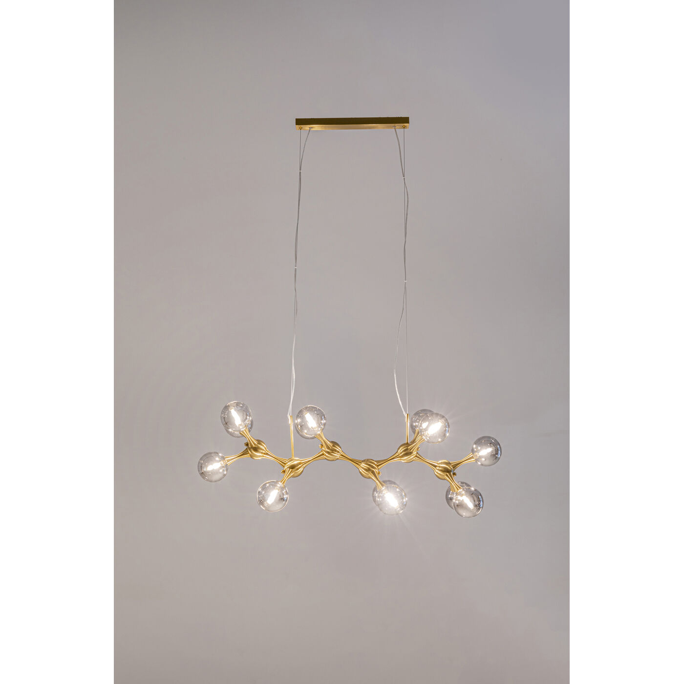 Светильник подвесной Atomic Balls Brass 190cm