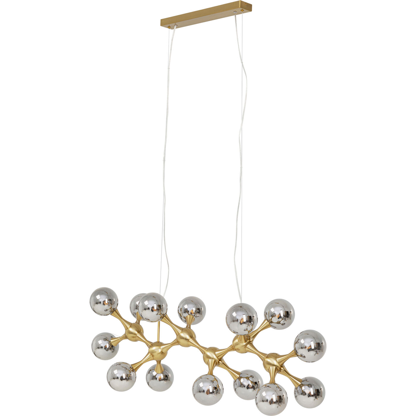 Светильник подвесной Atomic Balls Brass 190cm