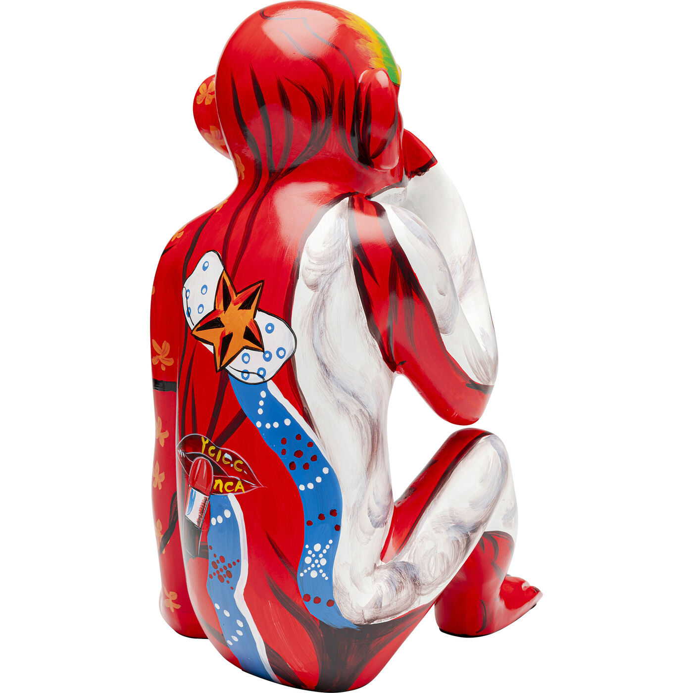 Фигура декоративная Graffiti Monkey Red 39cm