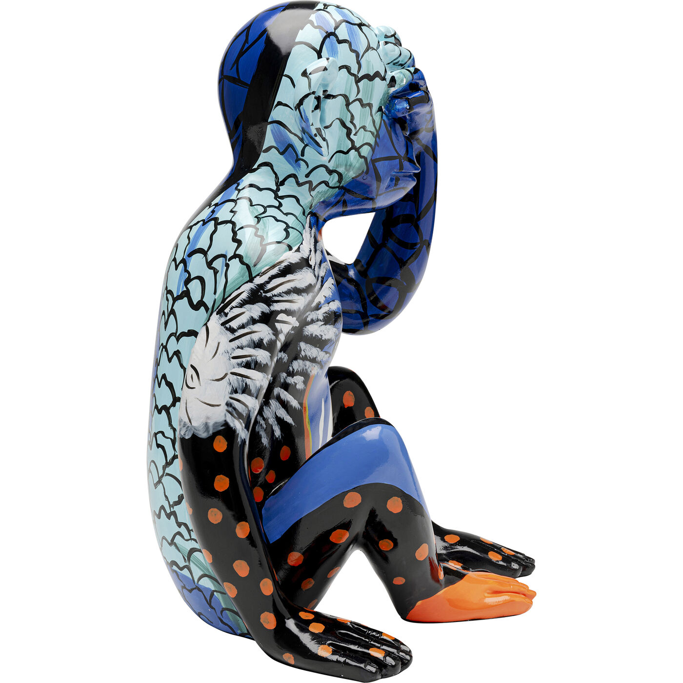 Фигура декоративная Graffiti Monkey Blue 39cm